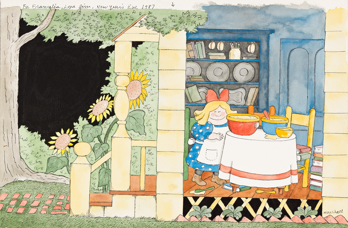 JAMES MARSHALL (1942-1992) I dont mind if I do, said Goldilocks, helping herself to the biggest bowl. [CHILDRENS]